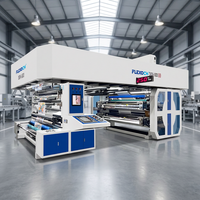 Machine d'impression flexographique à impression centrale, presse flexo CI rouleau à rouleau pour emballages souples et films plastiques