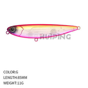 Leurres de pêche à crayon flottant 85mm 11g, leurre collant <span class=keywords><strong>COBRA</strong></span> PUGACHEV'S Walk The Dog appâts durs Wobblers pour brochet au bar - Product Image 6