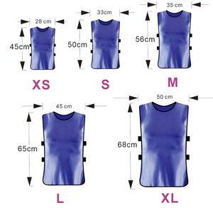 Rompi Latihan Sepak Bola Satin Sublimasi Berkualitas Tinggi dengan Tali Serut, Vest Sepak Bola Custom Print, Pinnies Tim Bernapas untuk Latihan - Product Image 3