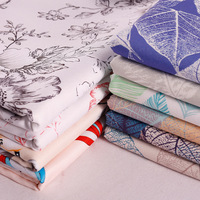 Tissu en toile polyester imprimé numérique plantes et fleurs, épaissi, uni, inaltérable, pour nappe et tapis pour animaux de compagnie