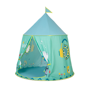2023 coton tissu pliable tente avec dessin animé rideau enfants jouer tente enfants intérieur <span class=keywords><strong>yourte</strong></span> indien tipi Playhouse pour bébé - Product Image 4