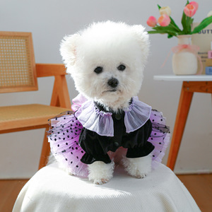 PETCIRCLE Ropa para Mascotas para Primavera y Otoño, Perros Pequeños, Cachorros, Falda Tutú de Elfo Mágico Estilo Oscuro para Fiestas - Product Image 2