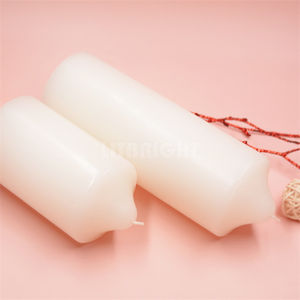 <span class=keywords><strong>Cire</strong></span> colorée coton mèche longue combustion plat haut pilier bougie bougies non parfumées bougie de paraffine pour les mariages à l'église à la maison - Product Image 5