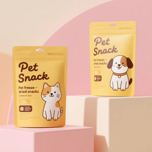 Özel logo baskı alüminyum folyo kedi maması torba imbik ambalaj kedi köpek maması için dik duran torbalar altı düz torba - Product Image 2