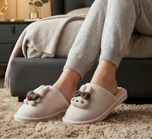 Chaussons unisexes en fausse fourrure, écologiques, luxueux, pour l'intérieur et l'extérieur, antidérapants, imperméables, respirants, chauds pour l'hiver - Product Image 1