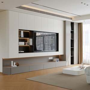 ตู้วางทีวีสุดหรูสำหรับอพาร์ทเมนต์ วัสดุ MDF ทนทาน คุณภาพสูง ดีไซน์โดดเด่นสำหรับตกแต่งบ้าน ห้องนั่งเล่น หรือบ้านสไตล์ฟาร์มเฮาส์ - Product Image 2