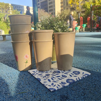 Tasse à café imprimable de nouveauté de cosse de riz de marque d'impression personnalisée unique pour le cadeau de promotion