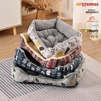 Coussin de lit pour chat d'intérieur, canapé, matelas, accessoires pour animaux de compagnie