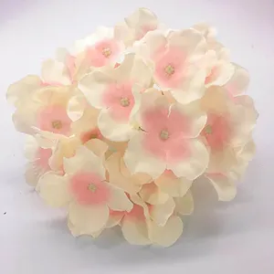 Têtes de fleurs d'hortensia en soie, décoration murale, fleurs d'hortensia artificielles, grande taille, bonne qualité - Product Image 4