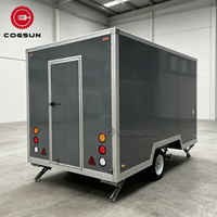 Cogsun Chariot de restauration rapide, camion de restauration, remorque de concession pour la vente de hot-dogs, frites, poulet frit