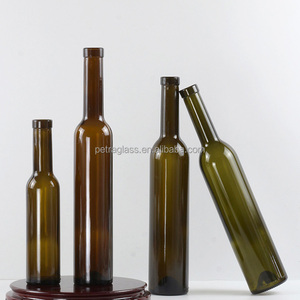 Chất Lượng Cao Rỗng 375Ml 500Ml 750Ml Hình Dạng Thủy Tinh Chai Rượu Vang Trong Suốt Hổ Phách Màu Xanh Lá Cây Rượu Vang Đỏ Chai Với Gỗ Nút Chai - Product Image 6