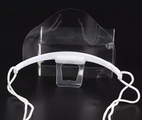 Vente en gros de couvre-nez et couvre-bouche de sécurité réutilisables transparents anti-salive pour le personnel de restauration