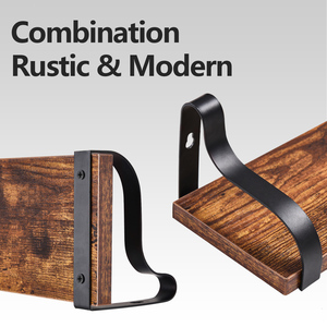 Tre set di appendere la decorazione dello scaffale di stoccaggio, libreria esterna adatta per cucina, studio, soggiorno e camera da letto - Product Image 3