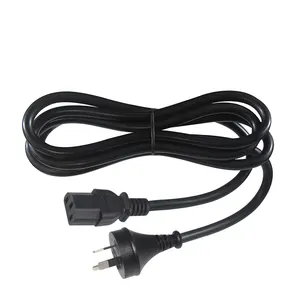 3Pin-C13 1.5 Au Iec Cable 90 Degree Power Cord Plug To Australiangerman French Adapter C13 3X1.5 16A