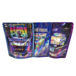 מיילר שקיות אריזה לעמוד כיס 3.5 <span class=keywords><strong>Ziplock</strong></span> מודפס מזון אחסון קטן ילד מיקוד לוגו לשימוש חוזר הולוגרפית ריח שקיות - Product Image 5