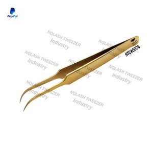 แหนบต่อขนตาสแตนเลสสีทองเงา ดีไซน์ใหม่ สวยทันสมัย / แหนบต่อขนตาดีไซน์ใหม่ - Product Image 5