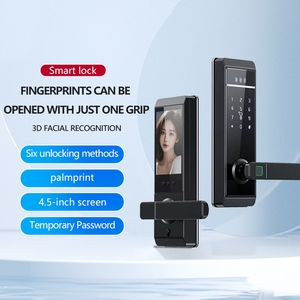 Nieuw Ontwerp Smart Face Lock Tuya App Palm Unlock Code Card Vingerafdruk Digitaal Deurslot Met Hd Camera - Product Image 6