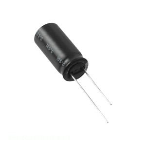 ตัวเก็บประจุรูผ่านรูรัศมี680 UF 680 UF 20% 25V ตัวเก็บประจุ - Product Image 1