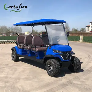 Carrinhos de golfe elétricos de 6 lugares acessíveis de fábrica, preços baratos, carrinho de mão para venda, preços