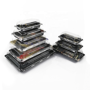 Emballage <span class=keywords><strong>de</strong></span> <span class=keywords><strong>plateau</strong></span> PET Bento Sushi pour récipient en plastique alimentaire à emporter - Product Image 1