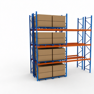 Sistema de Estanterías de Paletización Selectiva de Acero con Recubrimiento en Polvo, de 5 Niveles Ajustables, de Alta Resistencia Industrial, con Capacidad de Carga Alta y Estantes Multinivel - Product Image 1