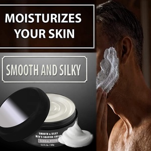 Barbe soin lisse soyeux hommes ensemble de crème à <span class=keywords><strong>raser</strong></span> <span class=keywords><strong>savon</strong></span> à <span class=keywords><strong>raser</strong></span> barre et Gel avec bois de santal menthe poivrée eucalyptus gel à <span class=keywords><strong>raser</strong></span> - Product Image 4