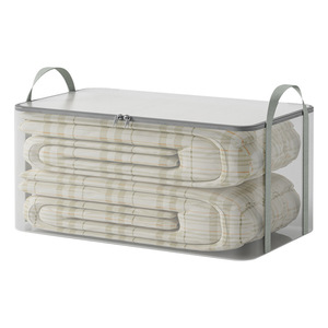 Transparent Pvc <b>Storage</b> Bag Rectangle Clothing Organizer With Handles For Bedroom Use Waterproof And Moisture Proof - Product Image 1