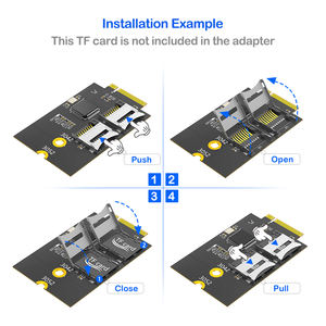 NEU 3042/3052 M.2 B-Key USB-Bus zu Dual Micro SD TF Karten T-Flash Leser Adapter Riser-Karte M2 NGFF Key-B WWAN Steckplatz für Laptop PC - Product Image 4