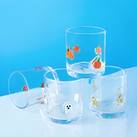 Gobelet en verre personnalisé sans plomb, sans BPA, style Halloween, avec motif de dessin animé pour enfants, réutilisable pour l'eau et les boissons