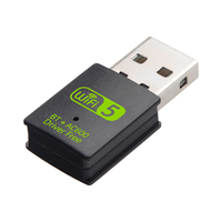 Magelei Driver Free 600Mbps Dual Band USB Wifi Adapter Network Card Blue Tooth BT 4.2 USB Wifi Dongle 2 en 1 RTL8821CU Chipset