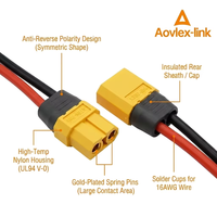 Câble Assemblé Personnalisé Fiche Mâle-Femelle Amass XT60 Connecteur XT30 XT90 XT120 Câble XT60