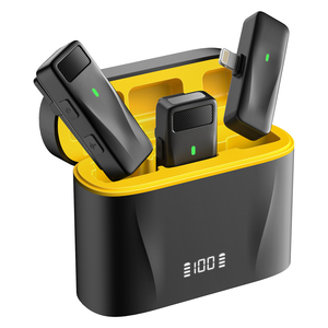 Nhãn Hiệu Riêng Không Dây Lavalier Ve Áo Microphone Tiếng Ồn Hủy Bỏ Loa Di Động Cho Android IOS <span class=keywords><strong>PC</strong></span> Với Loại C Kết Nối - Product Image 1