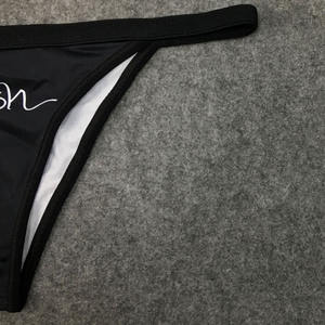 Sexy heren OEM zwarte polyester spandex slips ondergoed boxers minimalistisch design comfortabele pasvorm perfect voor het slapen - Product Image 6