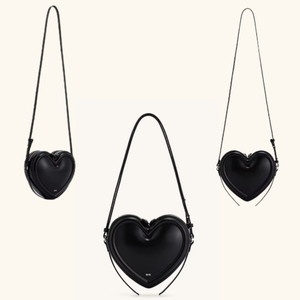 Sac bandoulière en forme de cœur avec pompon JW, haute qualité, style vintage, fermeture éclair, pour supermarchés et boutiques de luxe - Prix de gros - Product Image 1