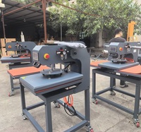 Presse à chaud pour vêtements pneumatique J 16x24 à 2 stations, ouverture automatique, multifonctionnelle, plaques chauffantes en aluminium industrielles, sublimation