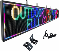 Letrero Publicitario para Negocios, Tamaño Personalizable, Letrero LED Programable a Todo Color para Exteriores con Luces Deslizantes