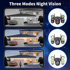 Telecamera di Sicurezza V380 CCTV 9MP a Tre Obiettivi e Tre Viste, con Scheda SIM 4G, Panoramica a 360 Gradi, per Centri Commerciali, con Tracciamento Umano AI - Product Image 5