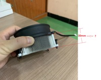Radiator Khusus CPU AM4 Murah Tipe Sekrup Pabrik dengan Permukaan Bawah Aluminium Datar Tanpa Kipas Tembaga Senyap TDP 95W