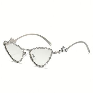 Gafas de Sol de Lujo 2025 con Patillas Metálicas en Forma de Estrella, Protección UV400, Diseño Ojo de Gato con Diamantes para Mujer - Product Image 6