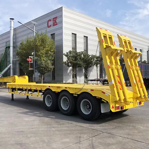 Semirremolque de Plataforma Baja de 3 Ejes de Fácil Manejo para el Transporte de Maquinaria Agrícola y Remolques Pequeños - Product Image 5