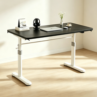 Bureau d'ordinateur portable mobile réglable en hauteur avec roulettes, table d'appoint pour lit et canapé, bureau de travail portable sur roulettes