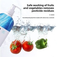 Liquide vaisselle ménager écologique de qualité alimentaire avec des extraits naturels de plantes