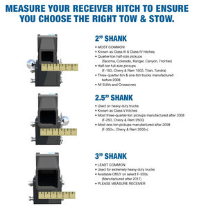 Enganche de <span class=keywords><strong>Remolque</strong></span> Ajustable para Remolcar y Transportar - Compatible con Receptor de 2.5" con Doble <span class=keywords><strong>Bola</strong></span> (2" x 2-5/16") y 7" de Caída, 18000 lb de Peso Total Vehicular - Product Image 3
