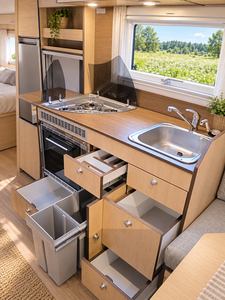 Full Motorhome <b>Storage</b> Locker Honeycomb Aluminum Zero Formaldehyde Moisture Proof Custom Camper <b>Van</b> Furniture - Product Image 1
