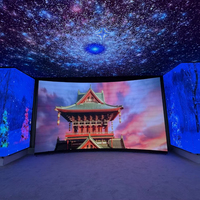 Pantalla LED Curva Flexible para Interiores P3.91 de Alquiler, Fácil de Colgar, Panel de Video LED de 500x500, Pantalla LED para Escenario, Pantalla LED de Pared
