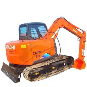 Excavatrice Hitachi zax70 99% neuve, Japon, 7 tonnes, excavatrice d'occasion, mini-excavatrice hydraulique sur chenilles Hitachi en stock à vendre - Product Image 1