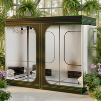 Serre de culture hydroponique imperméable 2000D avec structure métallique pour la croissance et la culture des plantes d'intérieur
