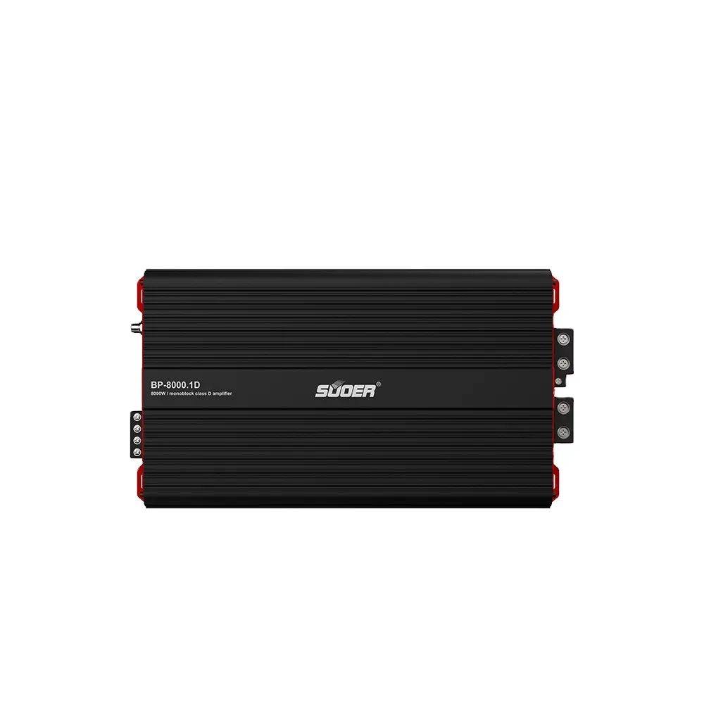 Suoer New design BP-8000 Super High Power Monoblock car amplifier 1 channel class d car amp 8000w rms power