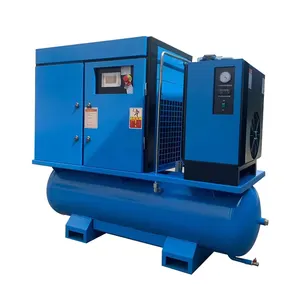 Compressore d'aria industriale ad alta pressione 11kw 15kw 22kw 20 Bar 4 In 1 Ari compressore d'aria a vite per taglio Laser 500 litri