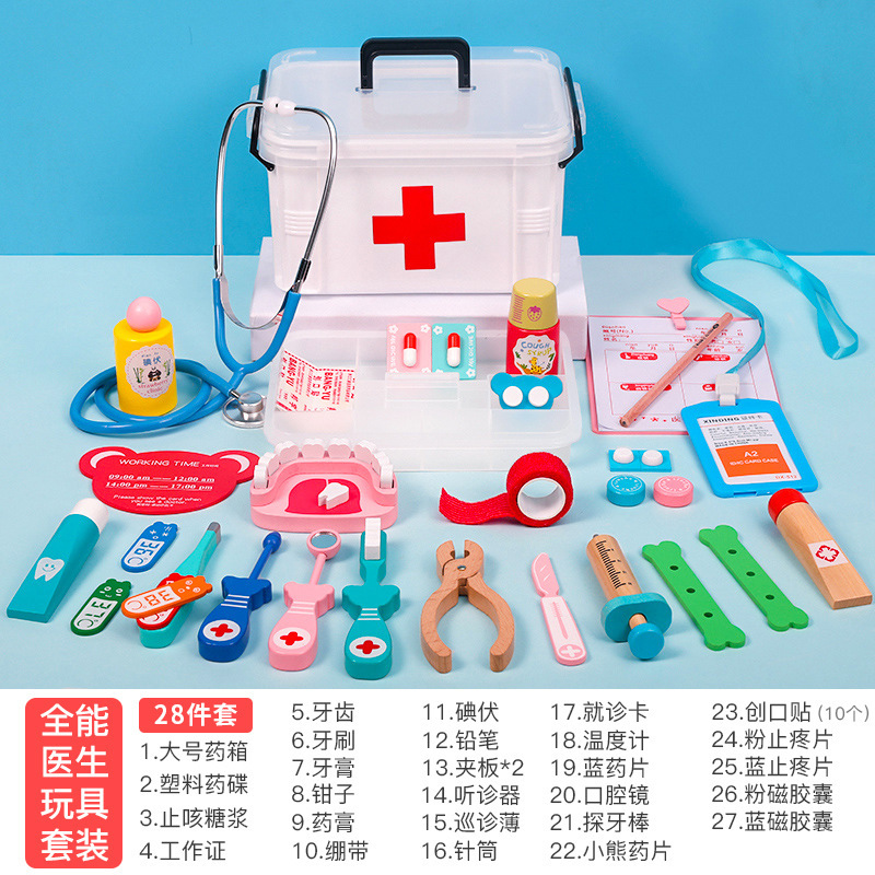 Vestito giocattolo medico (set 28 pezzi)